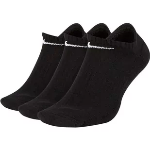 Nike, Skarpety sportowe, U NK Everyday Cush NS, 3-pack SX7673 01, czarny, rozmiar 34/38 - Skarpetki damskie - miniaturka - grafika 1