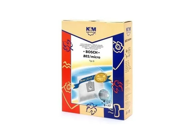 Worek do odkurzacza syntetyczny B02 micro 4 szt BOSCH typ G