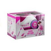 Zabawki AGD - Lean Toys Różowy odkurzacz jak prawdziwy 2 końcówki zasysa - miniaturka - grafika 1