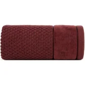 Ręczniki - Ręcznik 70 x 140 Kąpielowy Bawełna Frida 13 Bordo - miniaturka - grafika 1