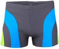 Kąpielówki męskie - Kąpielówki męskie Crowell Sykes kol.03 szaro-niebiesko-zielone-S - miniaturka - grafika 1