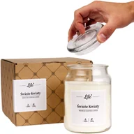 Świece - Świeca zapachowa w szkle duża Lile Candle Senses Świeże Kwiaty 500g - miniaturka - grafika 1
