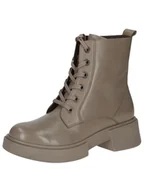 Botki damskie - CAPRICE Damskie sztyblety Lace Boot Flat 9-25101-43, Taupe Nappa, 39 EU - miniaturka - grafika 1