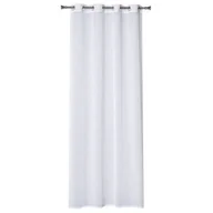 Firany - Firana z kółkami BEND 140 x 260 cm, kolor biały - miniaturka - grafika 1