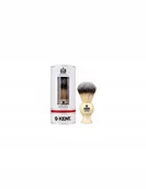 Pędzle do golenia - Kent Średni pędzel do golenia Kent BK8S z włosiem syntetycznym - biały BK8S - miniaturka - grafika 1