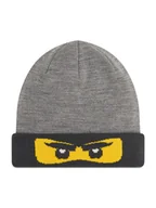 Czapki dla dzieci - LEGO Czapka Lwatony 710 22933 Szary - miniaturka - grafika 1