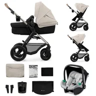 Wózki dziecięce - Wózek wielofunkcyjny KINDERKRAFT Moov 2 Air 3w1 Szary - miniaturka - grafika 1