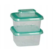 Pojemniki kuchenne - Komplet 3 Pojemników Ori: 2×1,25L + 0,1L Zielony 2303 Branq - miniaturka - grafika 1