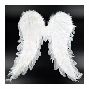 BIAŁE SKRZYDŁA ANIOŁKA STRÓJ ANIOŁA JASEŁKA - Stroje karnawałowe - miniaturka - grafika 1
