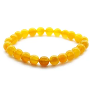 Bransoletka Mocy - KALCYT MIODOWY Honey Crystal - Bransoletki - miniaturka - grafika 1