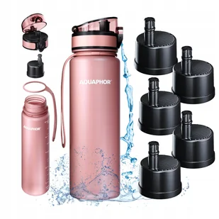 Butelka filtrująca wodę Aquaphor City Pudrowy Róż 0,5L Do szkoły pracy bieg - Butelki filtrujące Butelka filtrująca wodę Aquaphor City Pudrowy Róż 0,5L Do szkoły pracy bieg - Butelki filtrujące - miniaturka - grafika 1