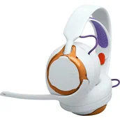 Słuchawki - Słuchawki JBL Quantum 250, Nauszne, Dźwięk przestrzenny Biało-złoty Q250TEL - miniaturka - grafika 1