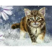 Malowanie po numerach - Norimpex Diamentowa mozaika Kotek 1005250 - miniaturka - grafika 1