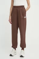 Spodnie damskie - Reebok Classic spodnie dresowe bawełniane Archive Essentials kolor brązowy gładkie 100076213 - miniaturka - grafika 1