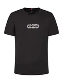 Koszulki męskie - Tommy Hilfiger Regular Fit koszulka męska czarna, Rozmiar XXL - miniaturka - grafika 1