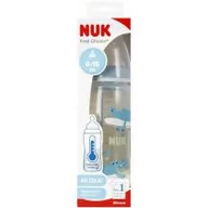 Butelki dla niemowląt - Nuk Butelka z wskaźnikiem temp. 6-18 mies. First Choice  10216248 300 ml - miniaturka - grafika 1