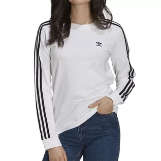 Koszulki i topy damskie - Koszulka adidas Adicolor Classics Long Sleeve GT4261 - biała - Adidas - grafika 1