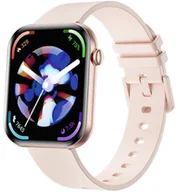 Smartwatch - Zegarek Damski SMARTWATCH RUBICON RNCF49 pink/pink silicone - miniaturka - grafika 1