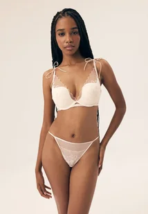 Biustonosz push-up Baby Esotiq kremowy 65F - Biustonosze - miniaturka - grafika 1