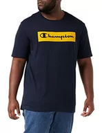Koszulki męskie - Champion T-shirt męski Flock Box, niebieski morski, L - miniaturka - grafika 1