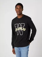 Bluzy męskie - WRANGLER GRAPHIC CREW MĘSKA BLUZA KLASYCZNA LOGO NADRUK SWEAT FADED W6G8I3XV6 112331913 - Wrangler - miniaturka - grafika 1