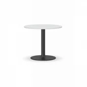 Stoły i stoliki do biura - B2B Partner Stolik konferencyjny Zeus II, czarna noga, blat biały 423252 - miniaturka - grafika 1