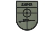 Odzież taktyczna i umundurowanie - FOSTEX - Naszywka 3D - Sniper - Zielony OD - miniaturka - grafika 1