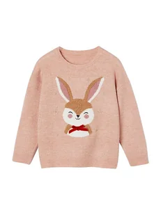 vertbaudet Sweter w kolorze biało-jasnobrązowo-jasnoróżowym - Swetry dla dziewczynek vertbaudet Sweter w kolorze biało-jasnobrązowo-jasnoróżowym - Swetry dla dziewczynek - miniaturka - grafika 1