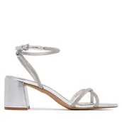 Sandały damskie - Sandały Aldo Boucliette 14344619 Srebrny - miniaturka - grafika 1
