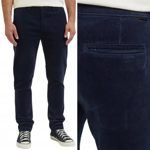 Lee SLIM CHINO Sky Captain GRANATOWE SZTRUKSOWE ZWĘŻANE CHINOSY W38 L34 - Spodnie męskie - miniaturka - grafika 1