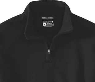 Carhartt Bluza Carhartt Quarter Zip Mid Mock Neck Black - Bluzy męskie - miniaturka - grafika 1