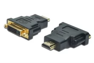 Assmann Adapter AV HDMI A 1.3 - DVI-I 24+5 M/Ż czarny AK-330505-000-S - Akcesoria do tabletów i e-booków - miniaturka - grafika 1
