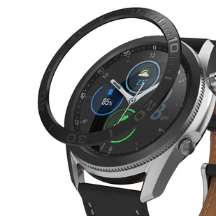Ringke Bezel Styling etui ramka koperta pierścień Samsung Galaxy Watch 3 45 mm czarny (stal nierdzewna) (GW3-45-08) - Akcesoria do smartwatchy - miniaturka - grafika 1