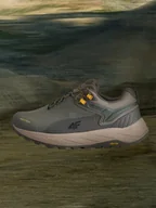 Buty trekkingowe męskie - 4F Niskie buty trailowe z membraną męskie - khaki 46 - miniaturka - grafika 1