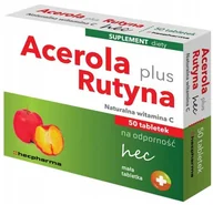 Witaminy i minerały - Hecpharma Acerola plus rutyna HEC x 50 tabl - miniaturka - grafika 1