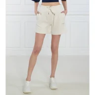 Spodenki damskie - Tommy Hilfiger Szorty 1985 MINI CORP LOGO TERRY SHORTS | Regular Fit - miniaturka - grafika 1