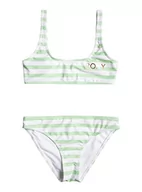 Stroje kąpielowe dla dziewczynek - Roxy zestaw Bikini Bralette dla dziewczynek zielony 6 - miniaturka - grafika 1