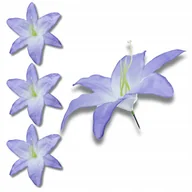 Sztuczne kwiaty - Lilia Sztuczna Kwiat wyrobowy Lawendowe Lilie Sztuczne kwiaty Stroik 12szt - miniaturka - grafika 1