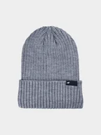 Czapki męskie - 4F Czapka zimowa męska - szara M - miniaturka - grafika 1