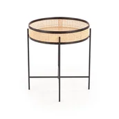 Ławy i stoliki kawowe - Stolik Kawowy Okrągły Halmar Ława Lanipa Czarna - miniaturka - grafika 1