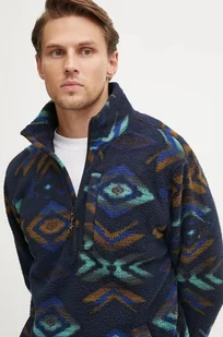 Billabong bluza polarowa Boundary kolor granatowy wzorzysta ABYFT00463 - Bluzy męskie - miniaturka - grafika 1