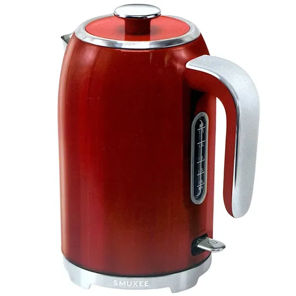 Smukee Vintage Czajnik elektryczny 1,7L 1850-2200W Czerwony
