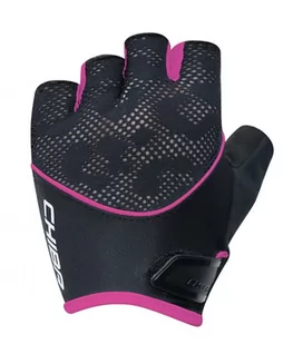 Chiba Lady Gel, Rękawiczki rowerowe, Czarno/różowe, rozmiar XS - Rękawiczki rowerowe - miniaturka - grafika 1