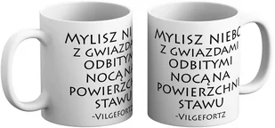 Kubek Wiedźmin - Mylisz niebo z gwiazdami odbitymi nocą na powierzchni stawu -Vilgefortz - Gadżety dla niej i dla niego - miniaturka - grafika 1