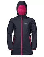 Płaszcze damskie - Jack Wolfskin Dziewczęcy płaszcz Kisekat Night Blue, 104 - miniaturka - grafika 1