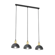 Lampy sufitowe - Moto lampa wisząca 3xE14 czarna/złota 1386/3 - miniaturka - grafika 1