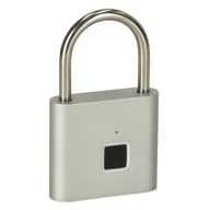 Systemy inteligentnych domów - Zamek elektroniczny SMART kłódka inteligentna na odcisk palca stalowy karbon Kik Sp. z o. o. Sp. k. - miniaturka - grafika 1