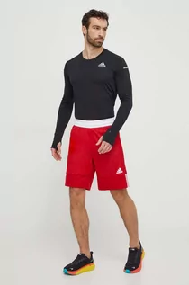 Spodenki męskie - adidas Performance szorty treningowe kolor czerwony - grafika 1