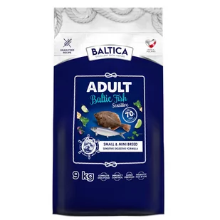 Baltica Adult Sensitive Baltic Fish XS/S 9kg RYBY DOROSŁE PSY - Sucha karma dla psów Baltica Adult Sensitive Baltic Fish XS/S 9kg RYBY DOROSŁE PSY - Sucha karma dla psów - miniaturka - grafika 1