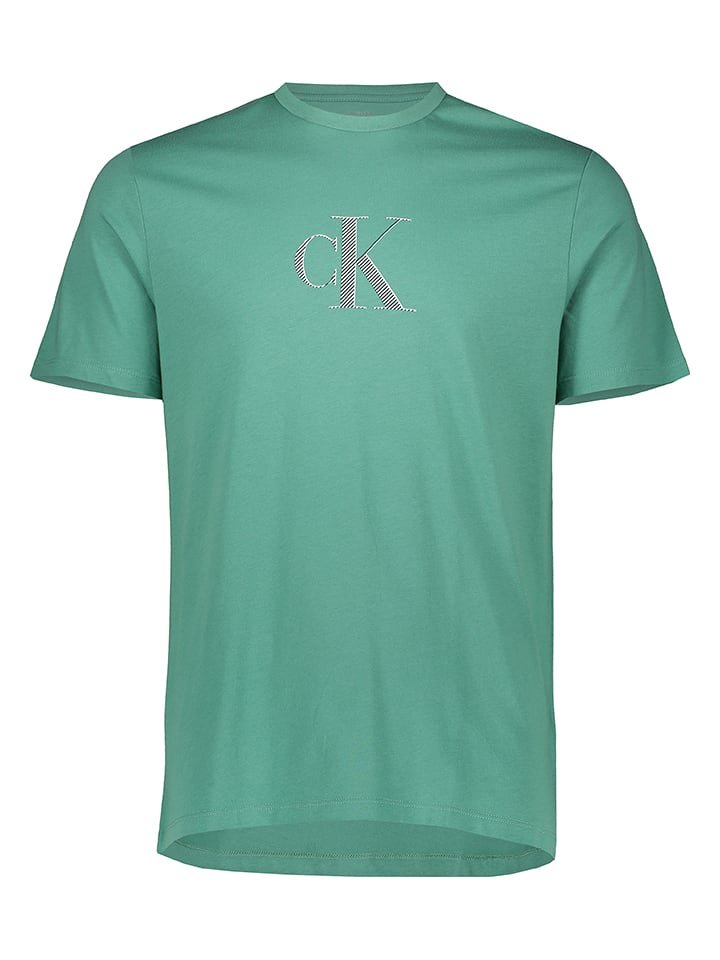 Calvin Klein Koszulka w kolorze zielonym